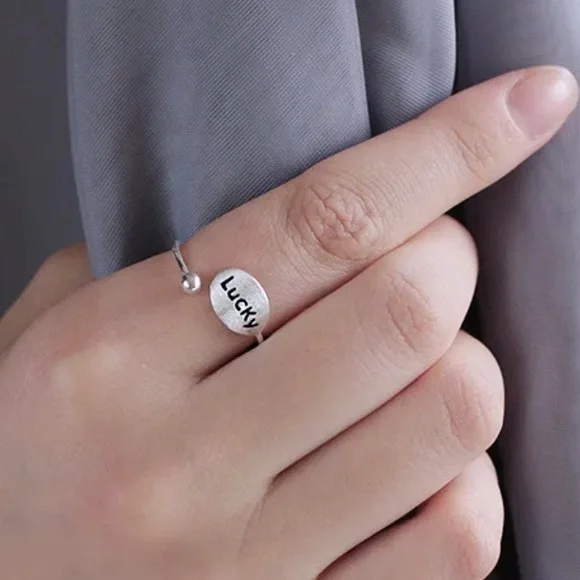 Silver Lucky Ring, .925 Silver - Picture 2 of 7